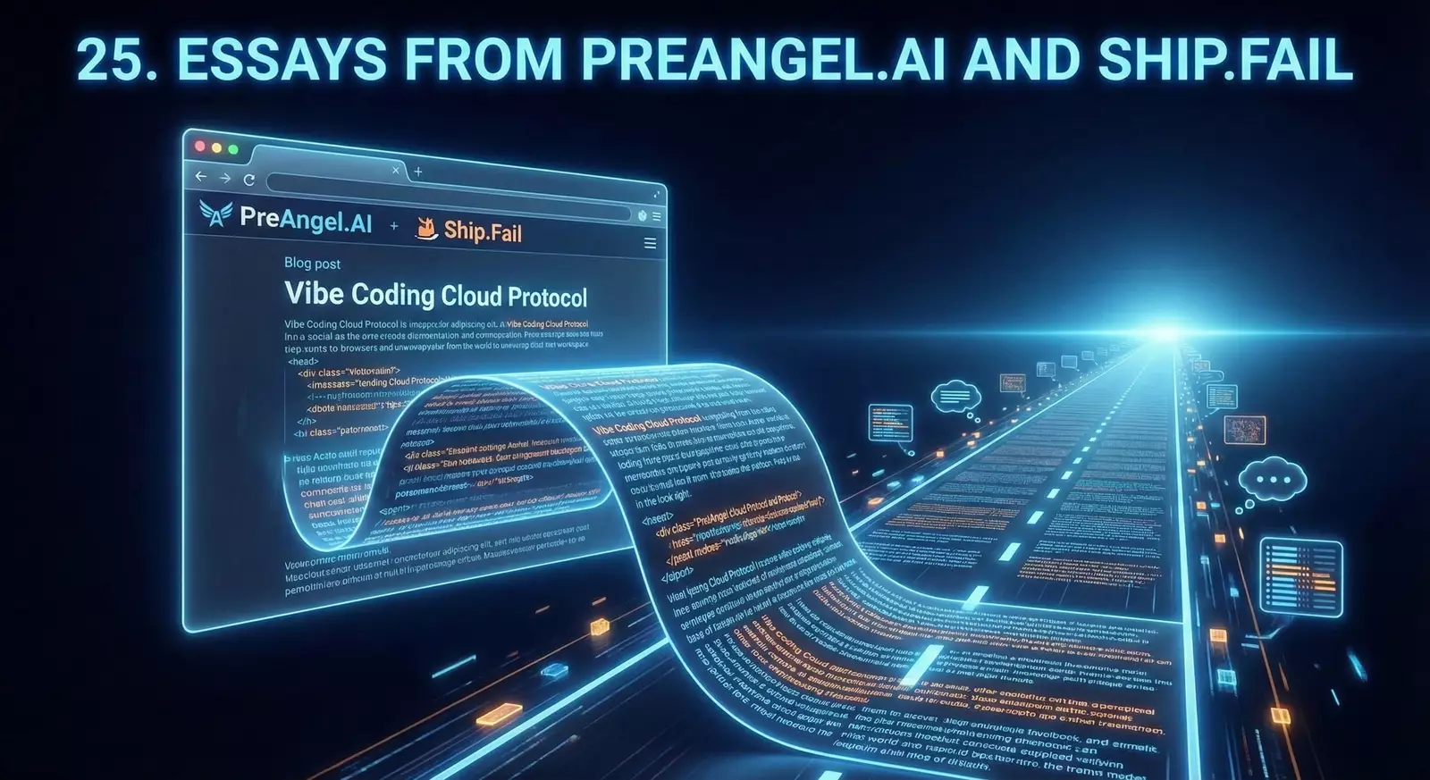 Essays from PreAngel.AI and Ship.Fail